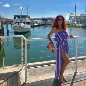 Forever 21 purple romper